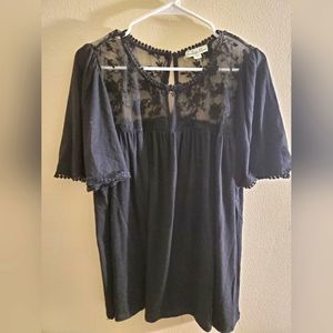 Black Lace Blouse